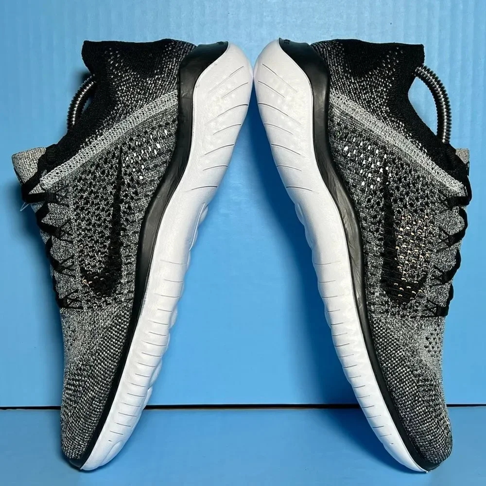 Nike Mens FR Flyknit 2018 Running Shoes in Oreo‎